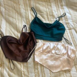 Satin going out top bundle